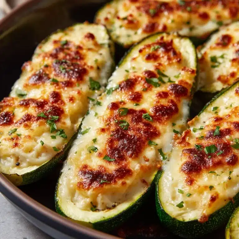 Cheesy Garlic Zucchini Steaks Recipe