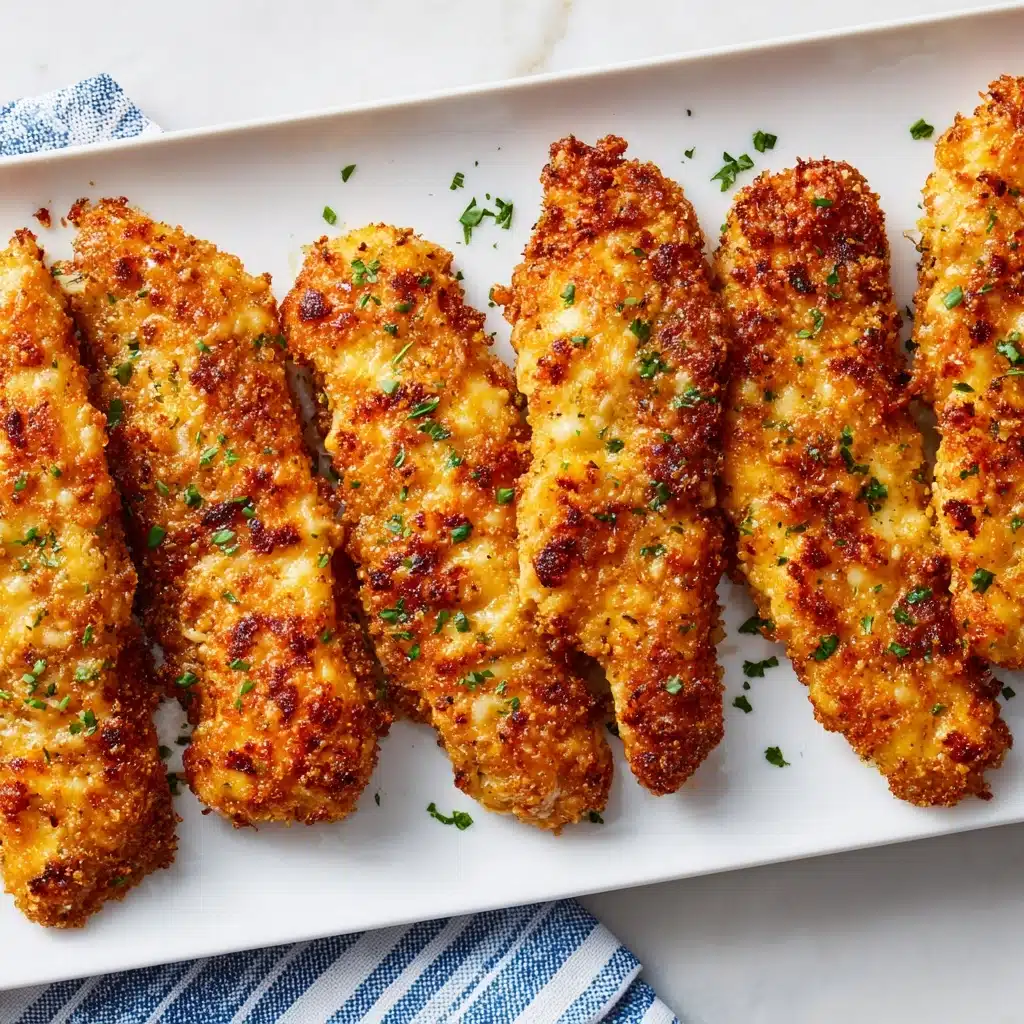 Crispy Parmesan Ranch Chicken Tenders Recipe - Recipe Image
