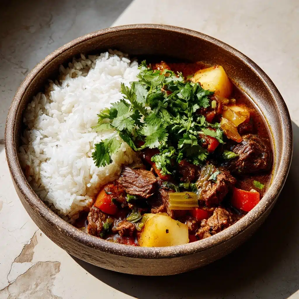 Persian Inspired Herb and Beef Stew with Rice: An Incredible Ultimate Recipe - Recipe Image