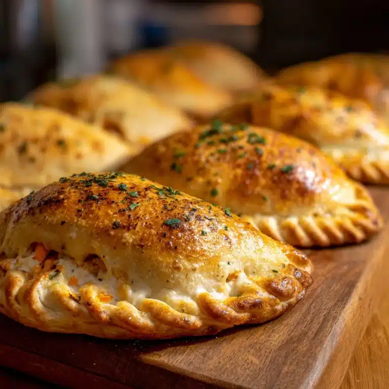 Crispy Chicken Alfredo Air Fryer Calzones Recipe