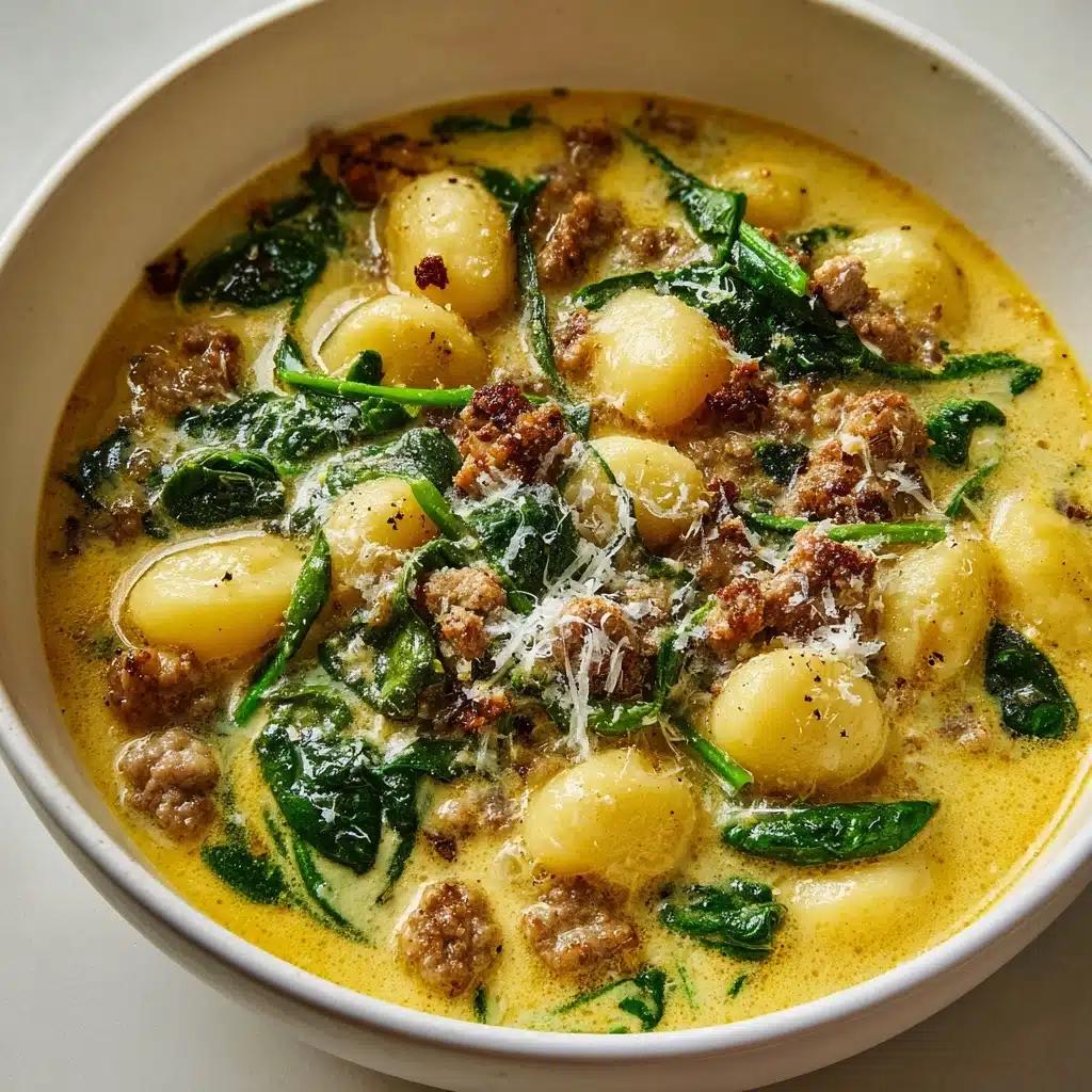 Creamy Parmesan Italian Sausage Ditalini Soup Recipe - Recipe Image