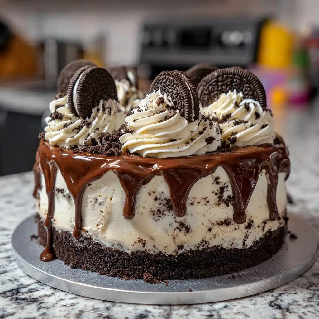 Oreo Ice Cream Sandwich Cake Recipe - Recipe Image