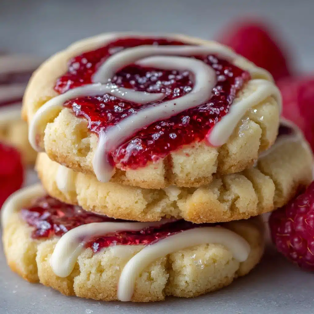 Raspberry Swirl Shortbread Cookies Recipe - Recipe Image