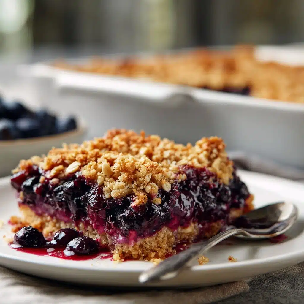 Overnight Blueberry Baked Oatmeal Crisp Recipe - Recipe Image