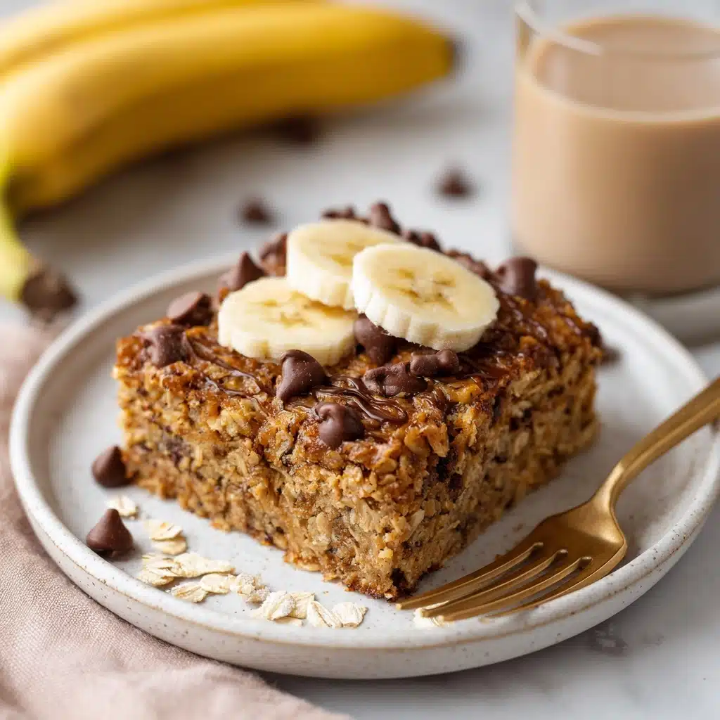 High-Protein Banana Bread Baked Oatmeal Recipe - Recipe Image