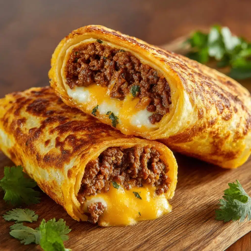 Easy Garlic Butter Beef Cheeseburger Rollups Recipe - Recipe Image