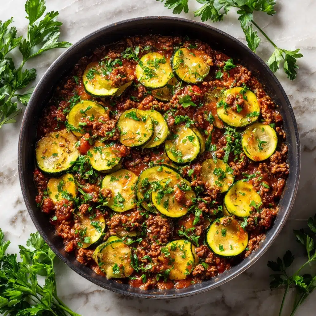 Ground Turkey and Zucchini Skillet Recipe - Recipe Image