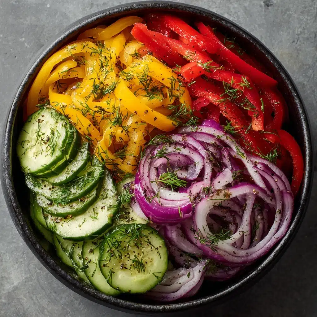Cucumber Sweet Pepper Salad Recipe - Recipe Image