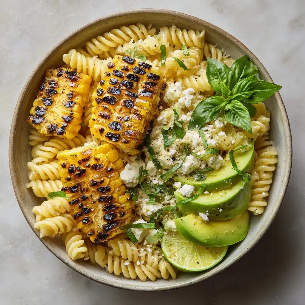 Creamy Street Corn Pasta Salad Recipe - Recipe Image
