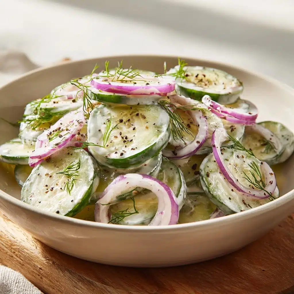 Creamy Cucumber Salad Recipe - Recipe Image
