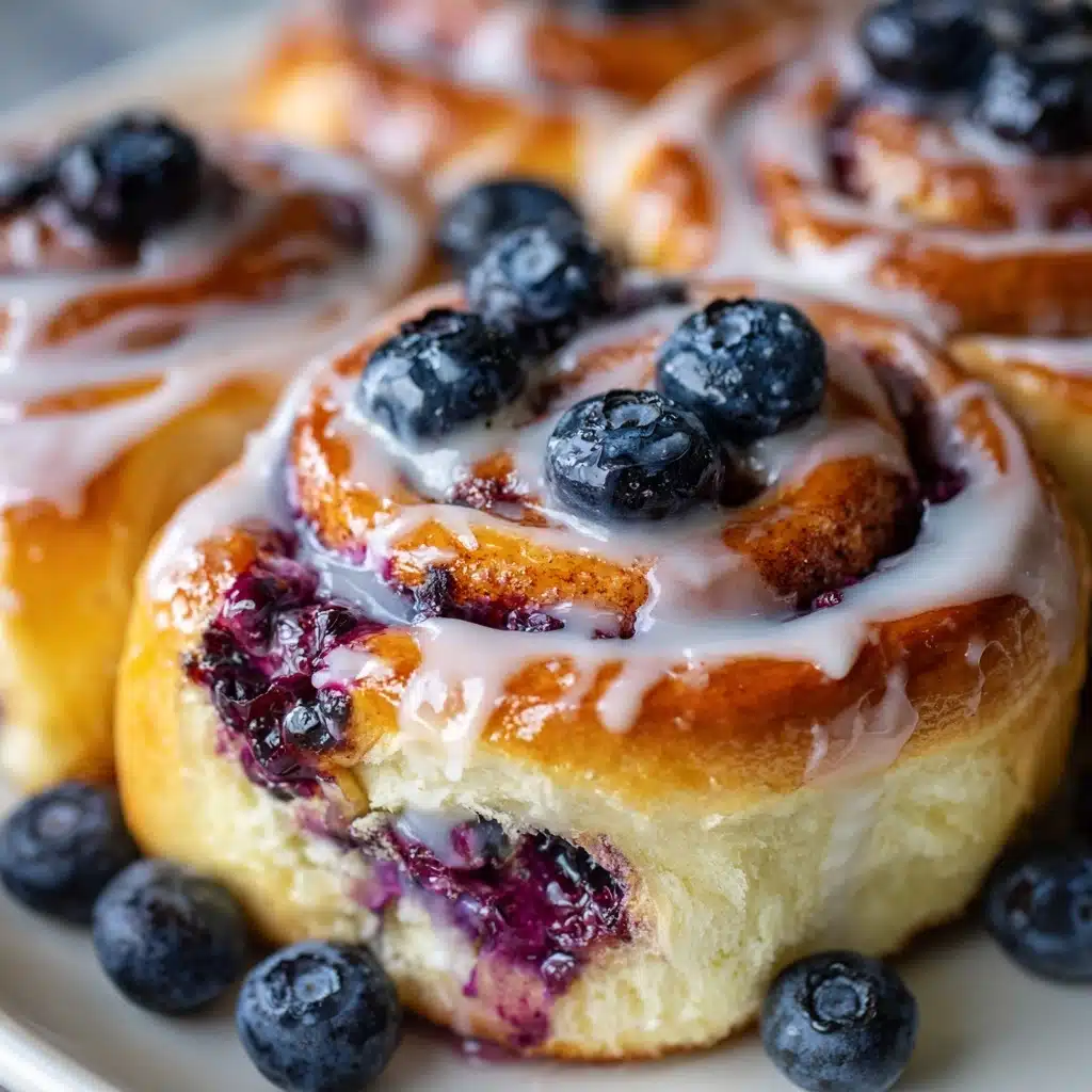 Homemade Blueberry Sweet Rolls Recipe - Recipe Image