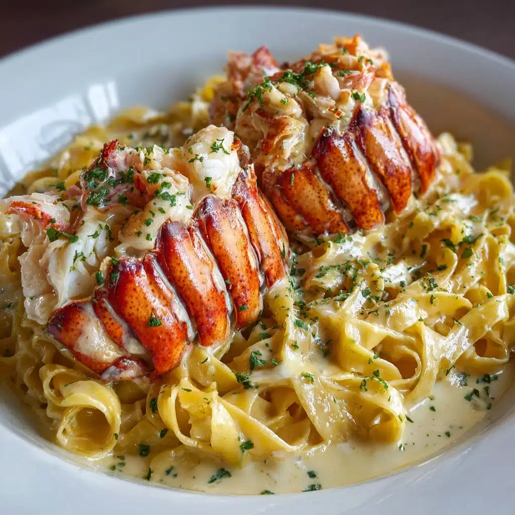 Cajun Seafood Alfredo with Lobster, Crab & Salmon Recipe - Recipe Image