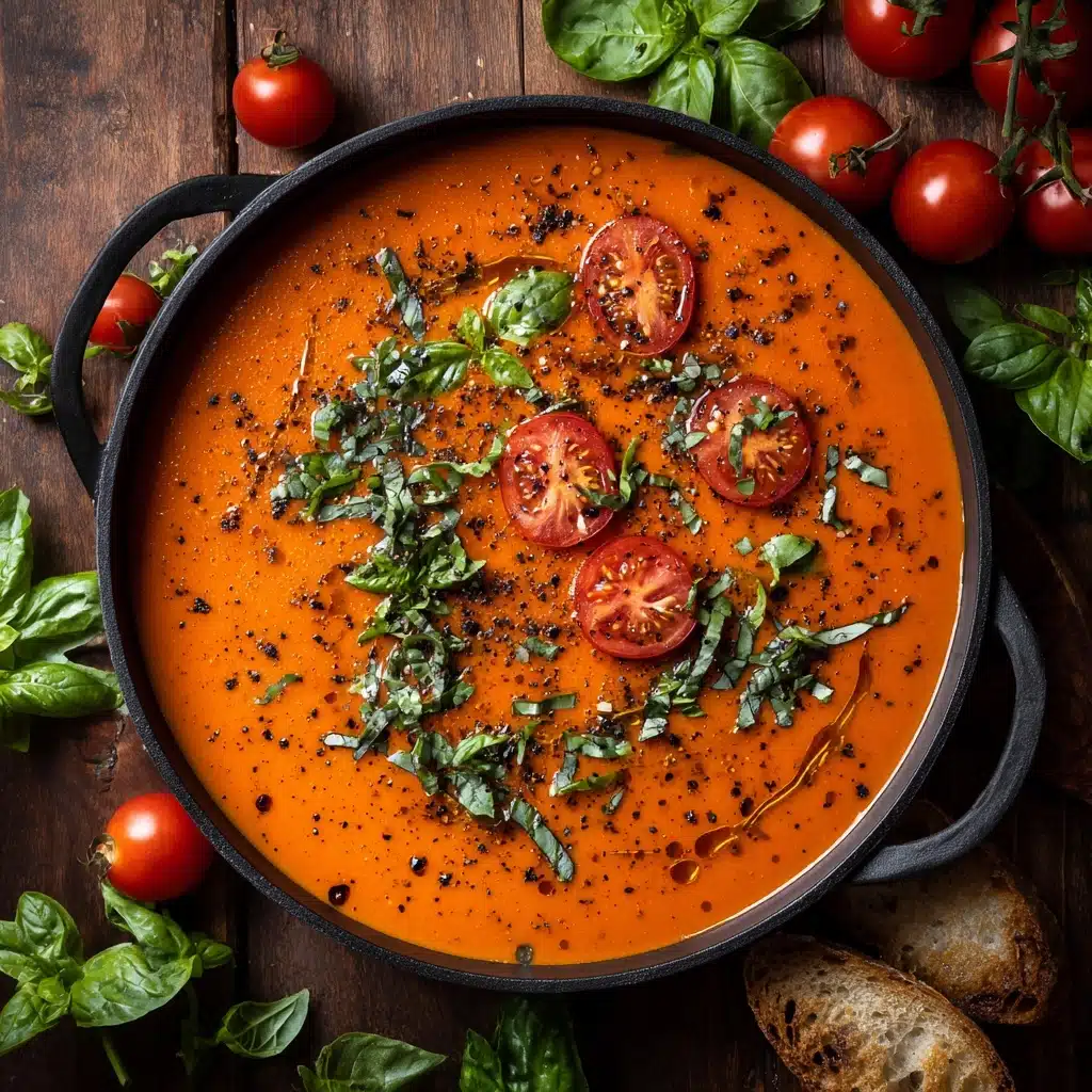 Homemade Roasted Tomato Soup Recipe - Recipe Image