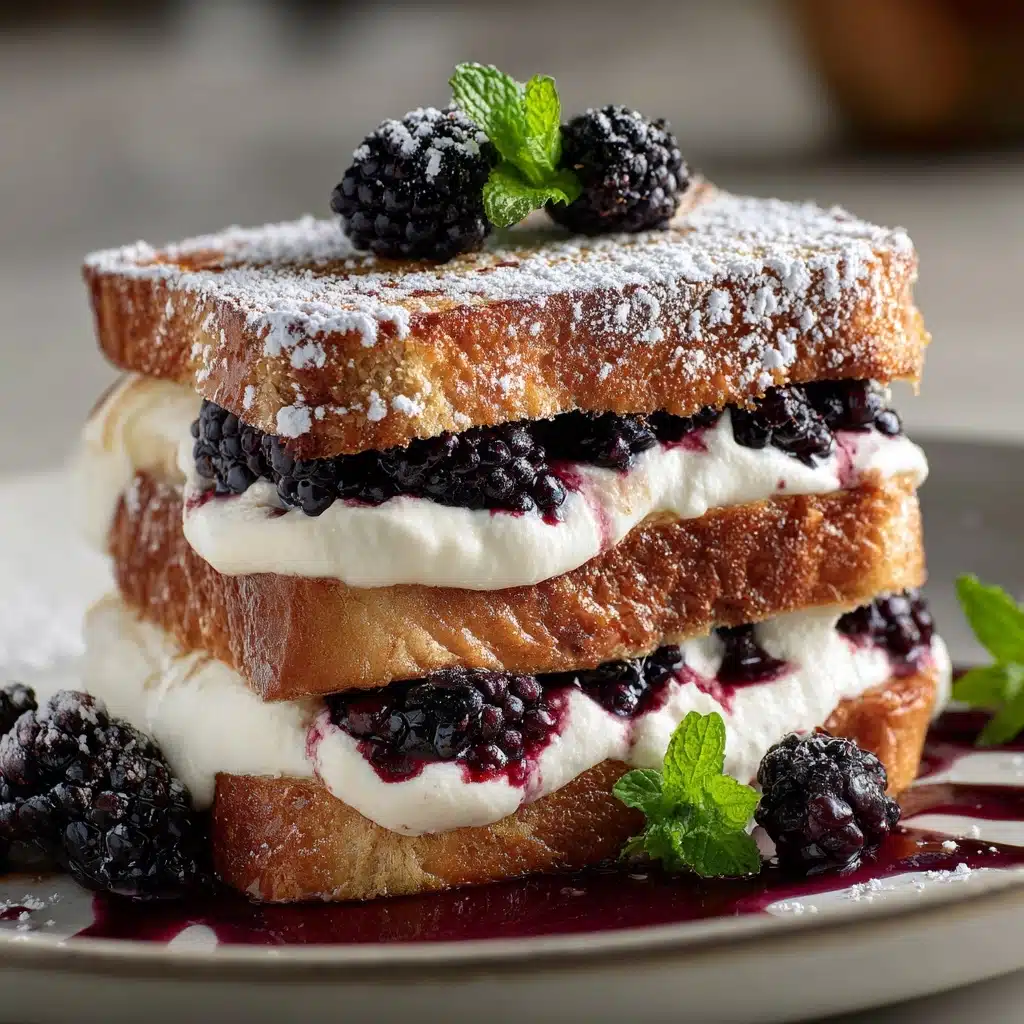 h Toast with Blackberry Compote Delights Recipe - Recipe Image