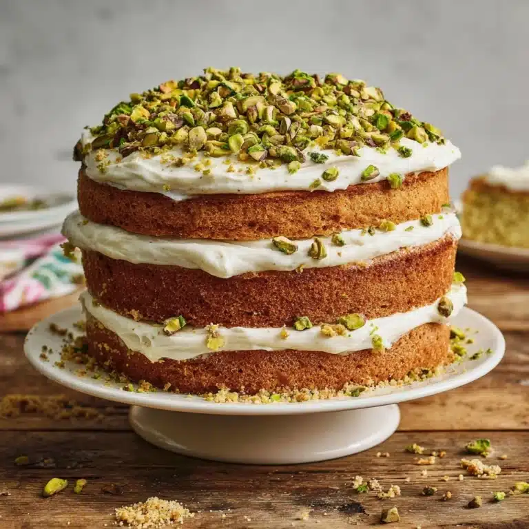 Zesty Pistachio Bliss Cake Recipe