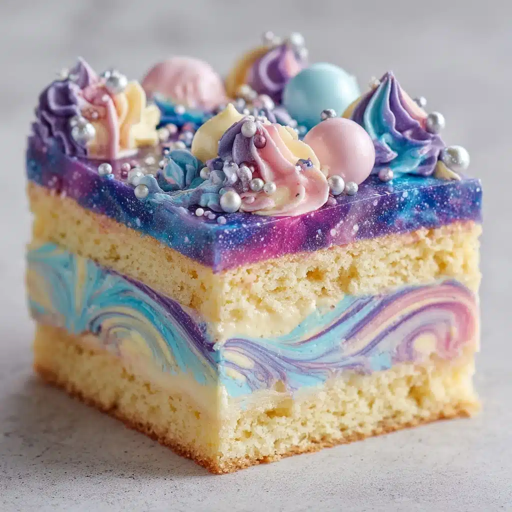 Galaxy Ripple Ice Cream Cake Recipe - Recipe Image