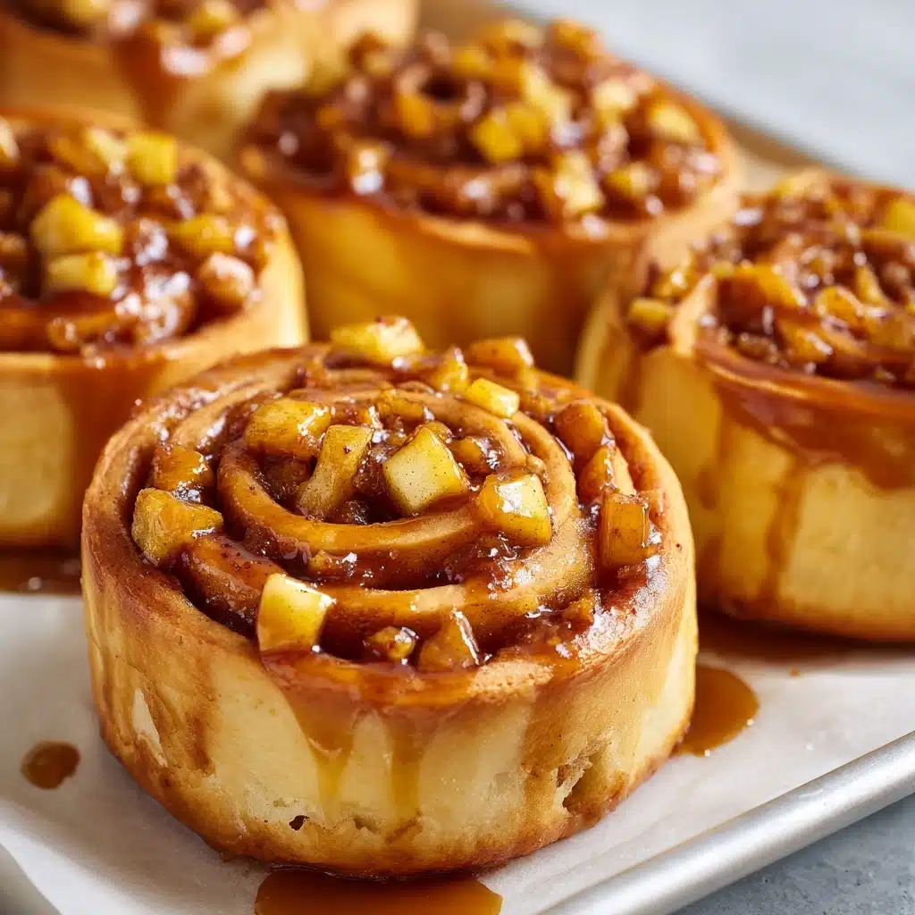 Caramel Apple Cinnamon Rolls Recipe - Recipe Image