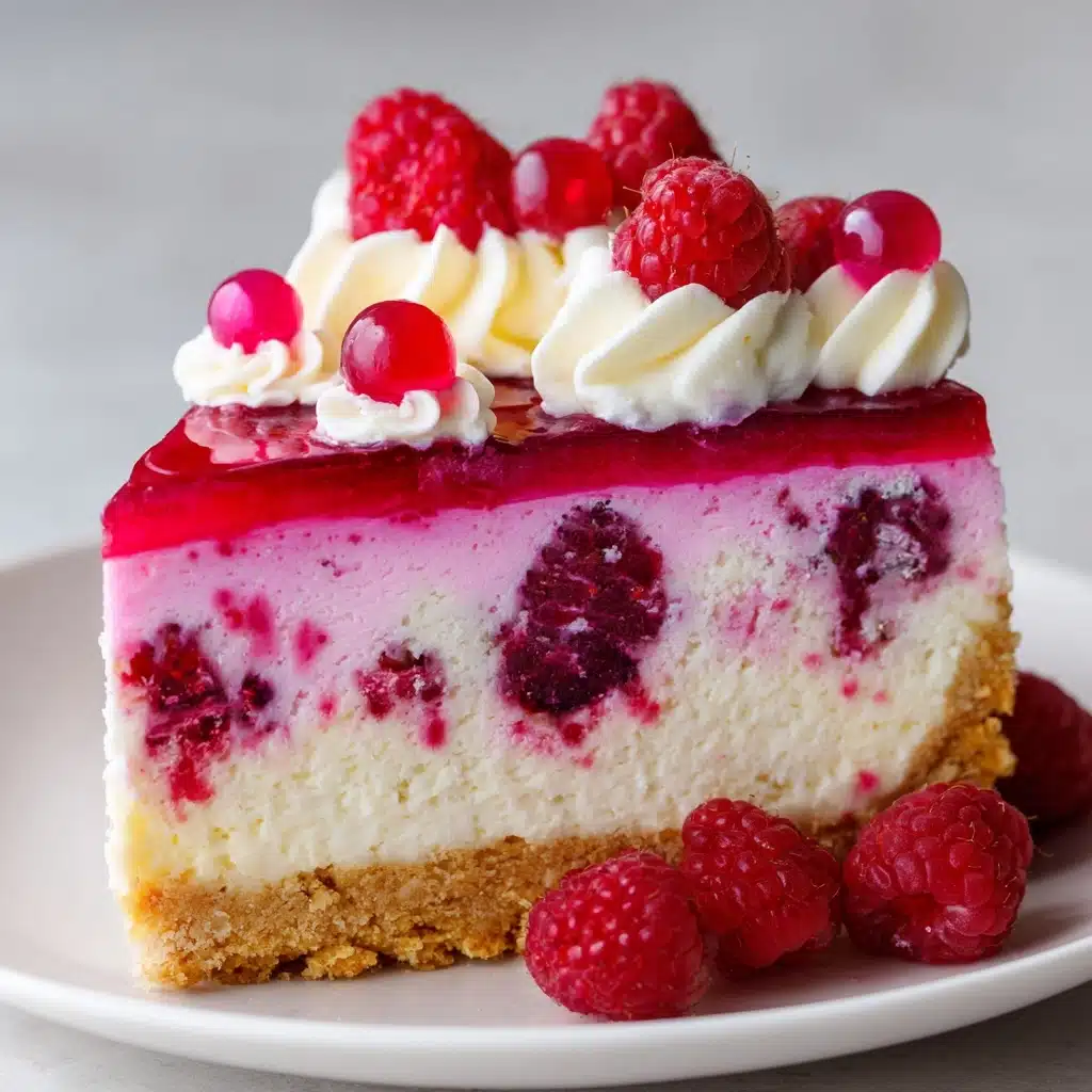 Pink Velvet Raspberry Cheesecake Recipe - Recipe Image