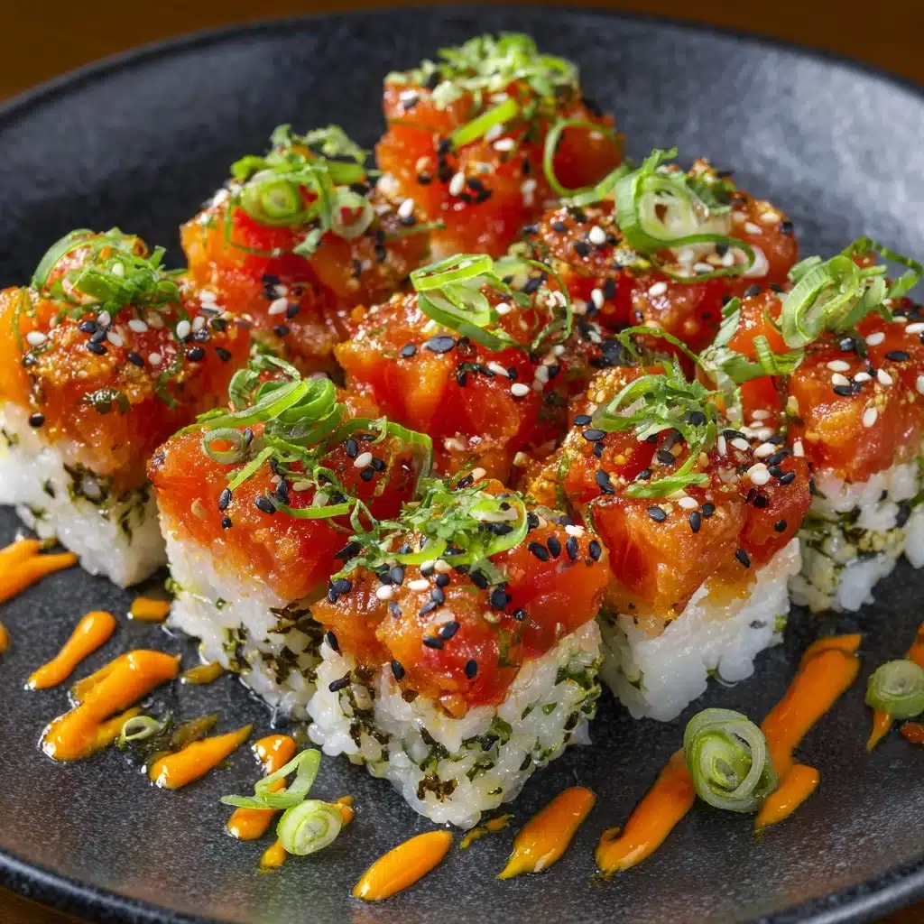 Crunchy Sushi Bites with Spicy Tuna Recipe - Recipe Image