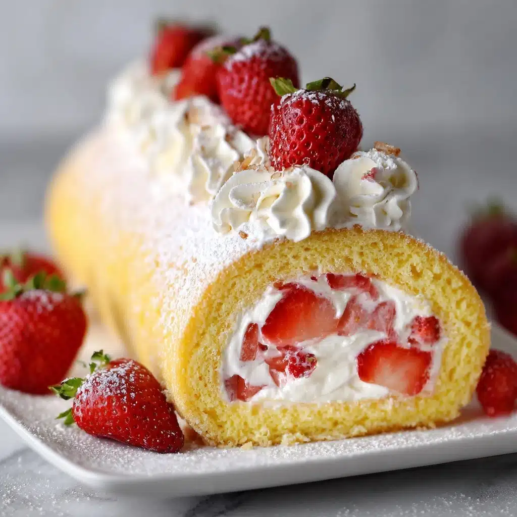 Strawberry Shortcake Roll Recipe - Recipe Image