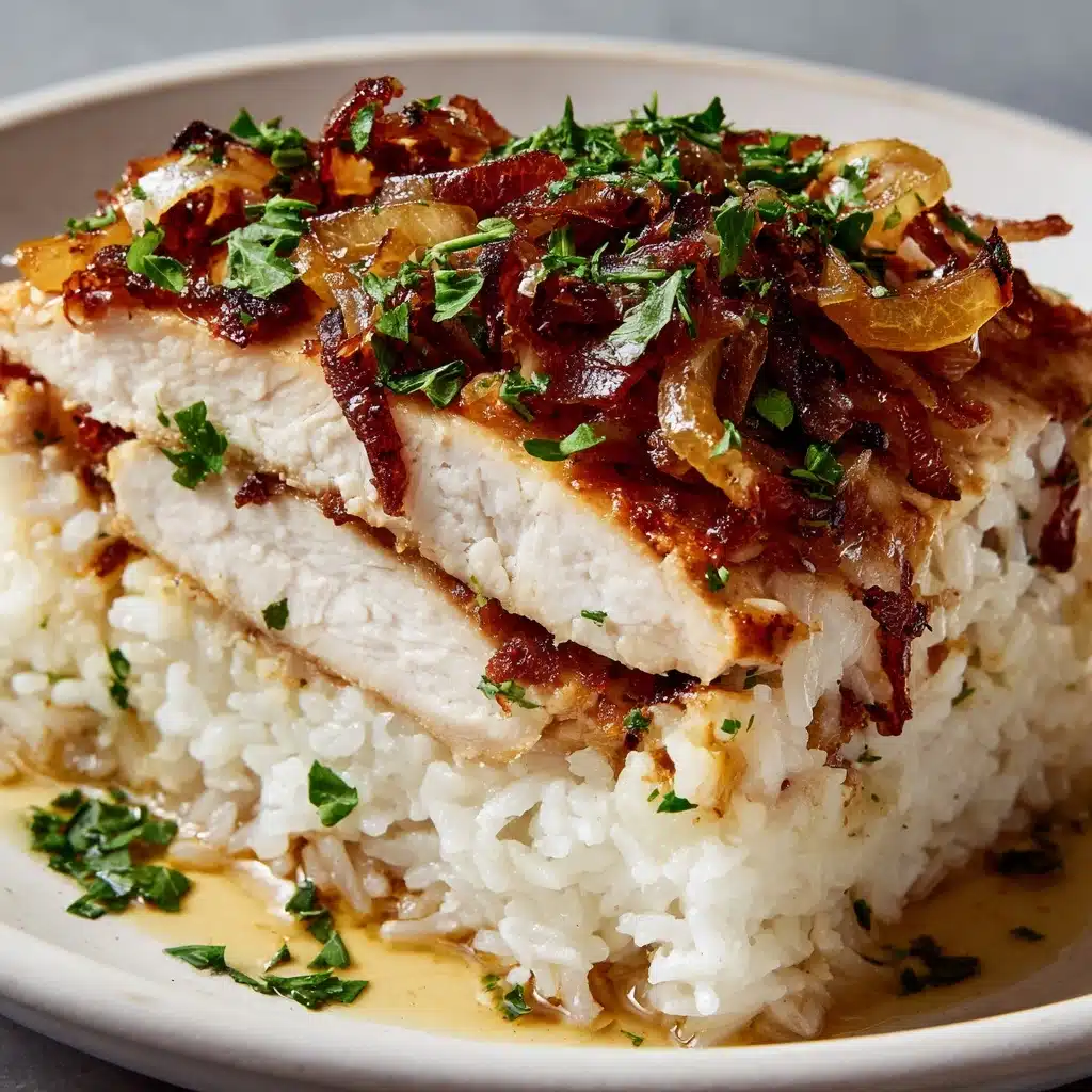 French Onion Chicken & Rice Casserole Recipe - Recipe Image