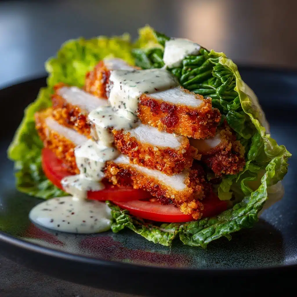 Chicken Caesar Salad Lettuce Wrap Recipe - Recipe Image