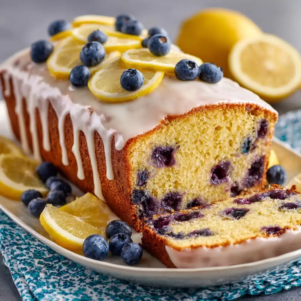 Lemon Blueberry Loaf with Lemon Glaze Recipe - Recipe Image