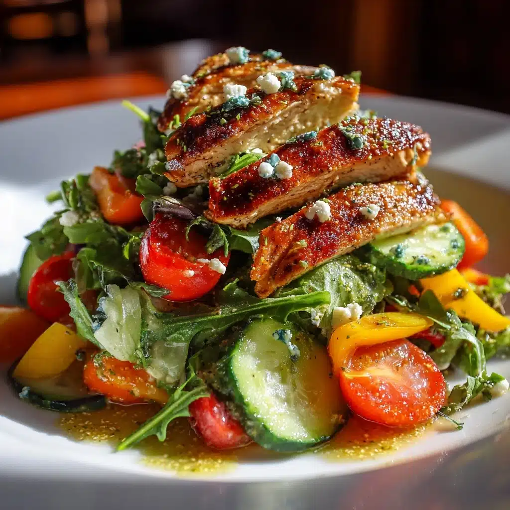 Grilled Chicken Salad with Honey Mustard Dressing Recipe - Recipe Image