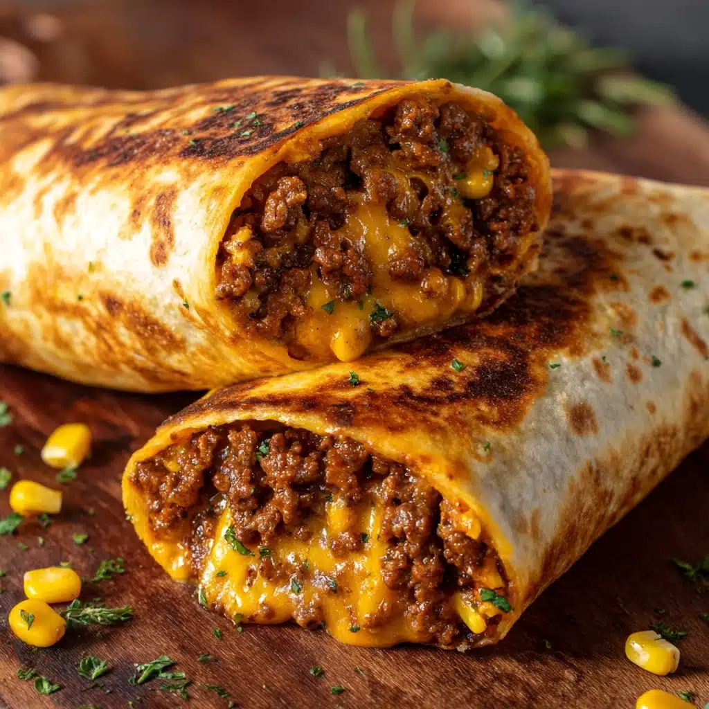 Beef and Cheese Chimichangas Recipe - Recipe Image