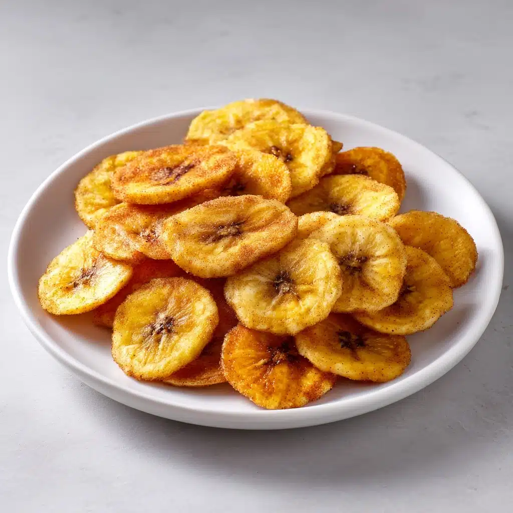 Cinnamon-Sugar Air Fryer Banana Chips : Sweet Snack Recipe - Recipe Image