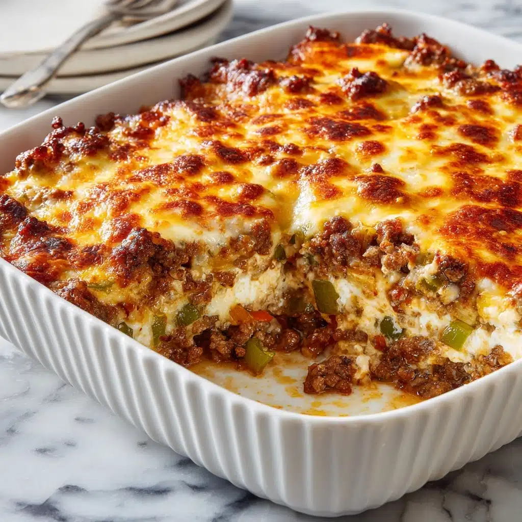 Cheesy Low-Carb Taco Casserole Recipe - Recipe Image