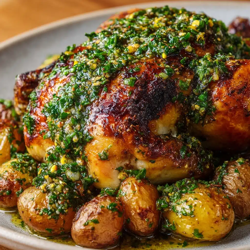 Red Chimichurri Whole Roasted Chicken Recipe - Recipe Image
