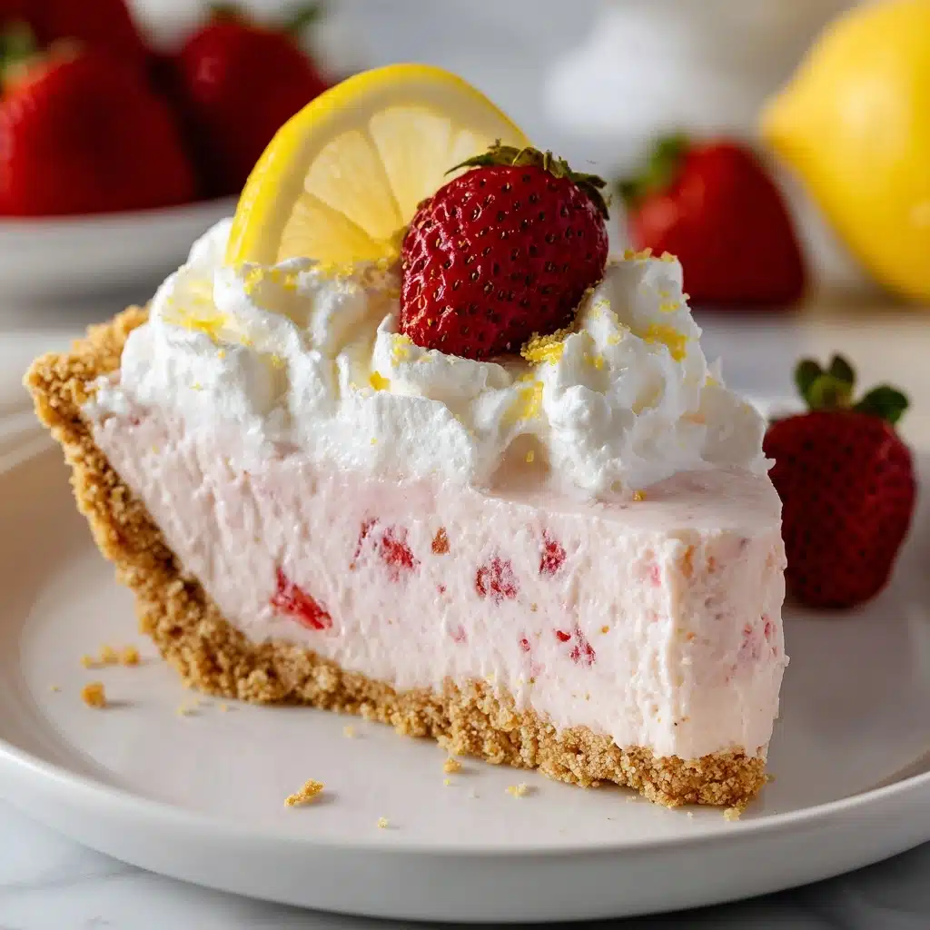 Frozen Strawberry Lemonade Pie Recipe - Recipe Image
