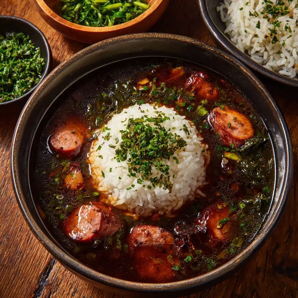 Authentic Cajun Sausage and Chicken Gumbo Recipe - Recipe Image
