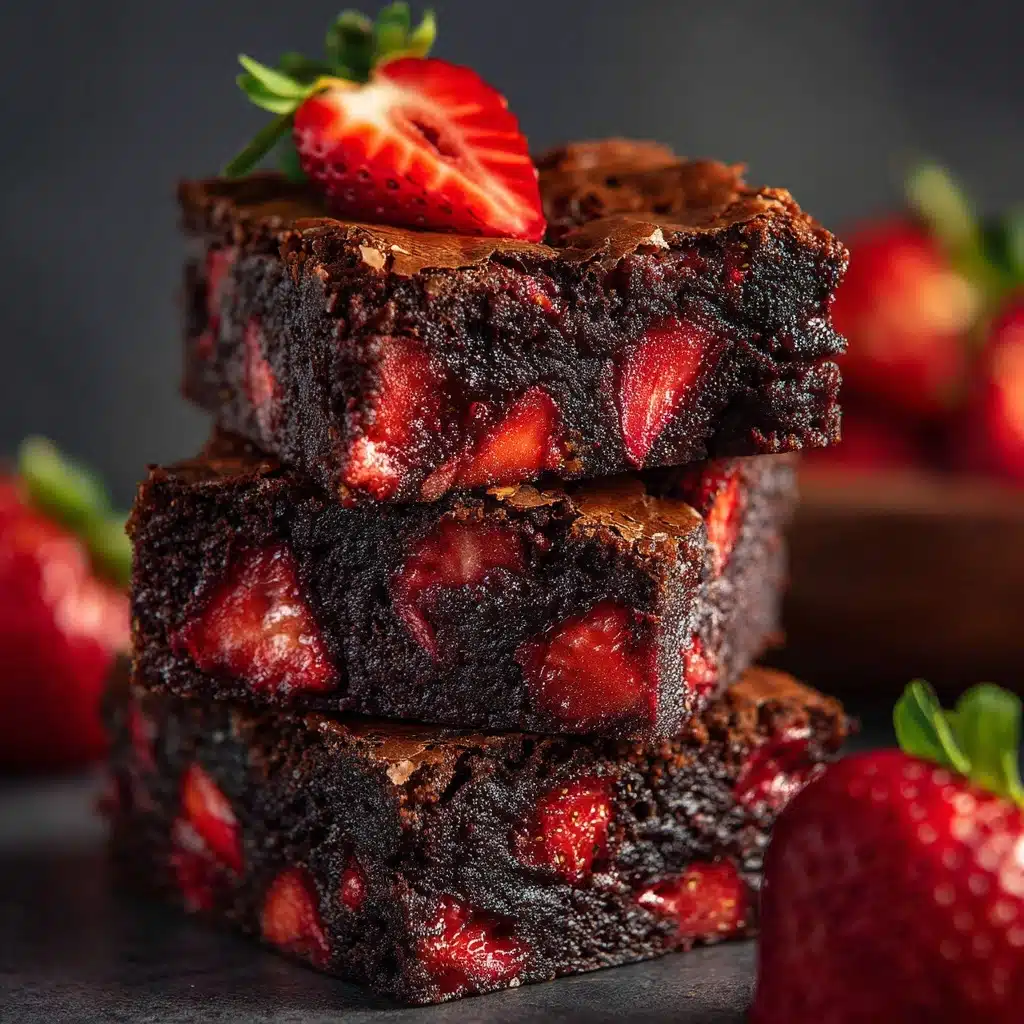 Strawberry Fudge Brownies Recipe - Recipe Image