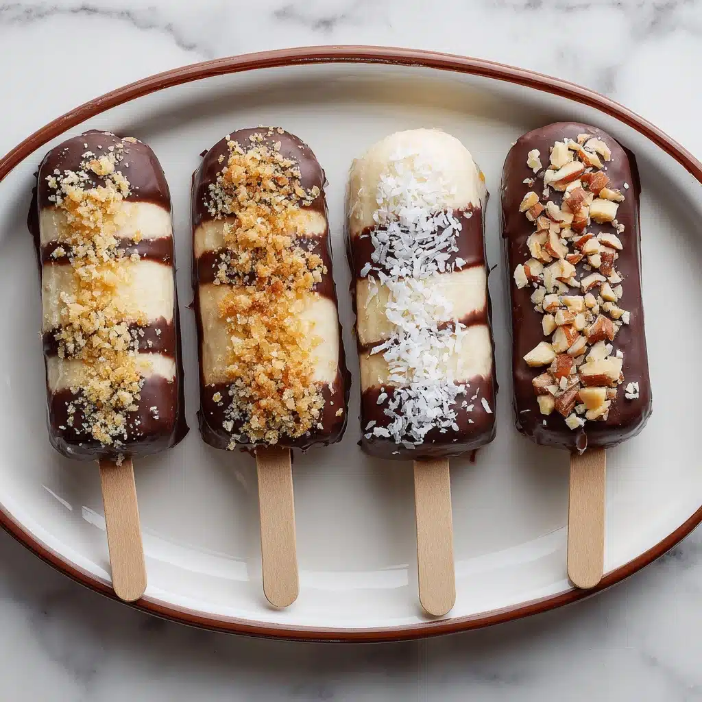 Chocolate Covered Banana Pops Recipe - Recipe Image
