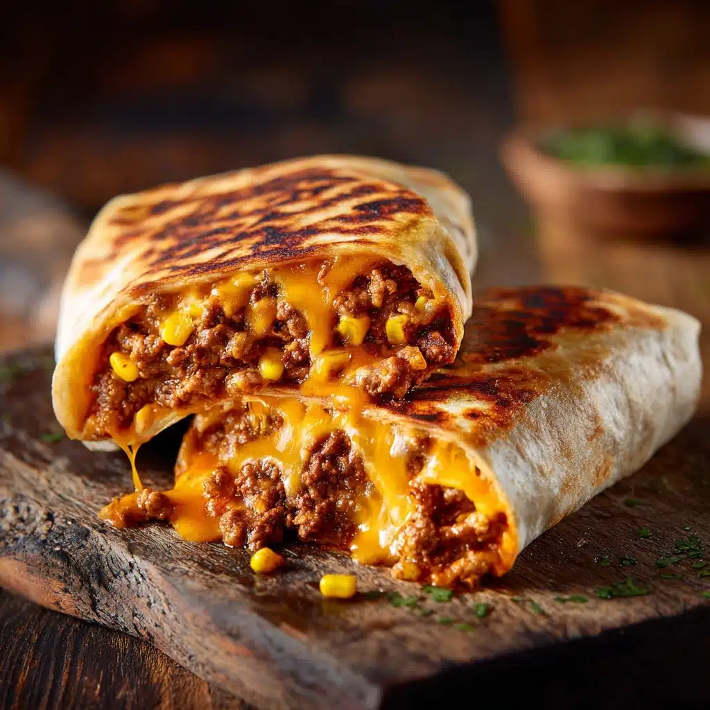 Beef and Cheese Chimichangas Recipe - Recipe Image