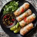 Vietnamese Baked Salmon Spring Rolls Recipe