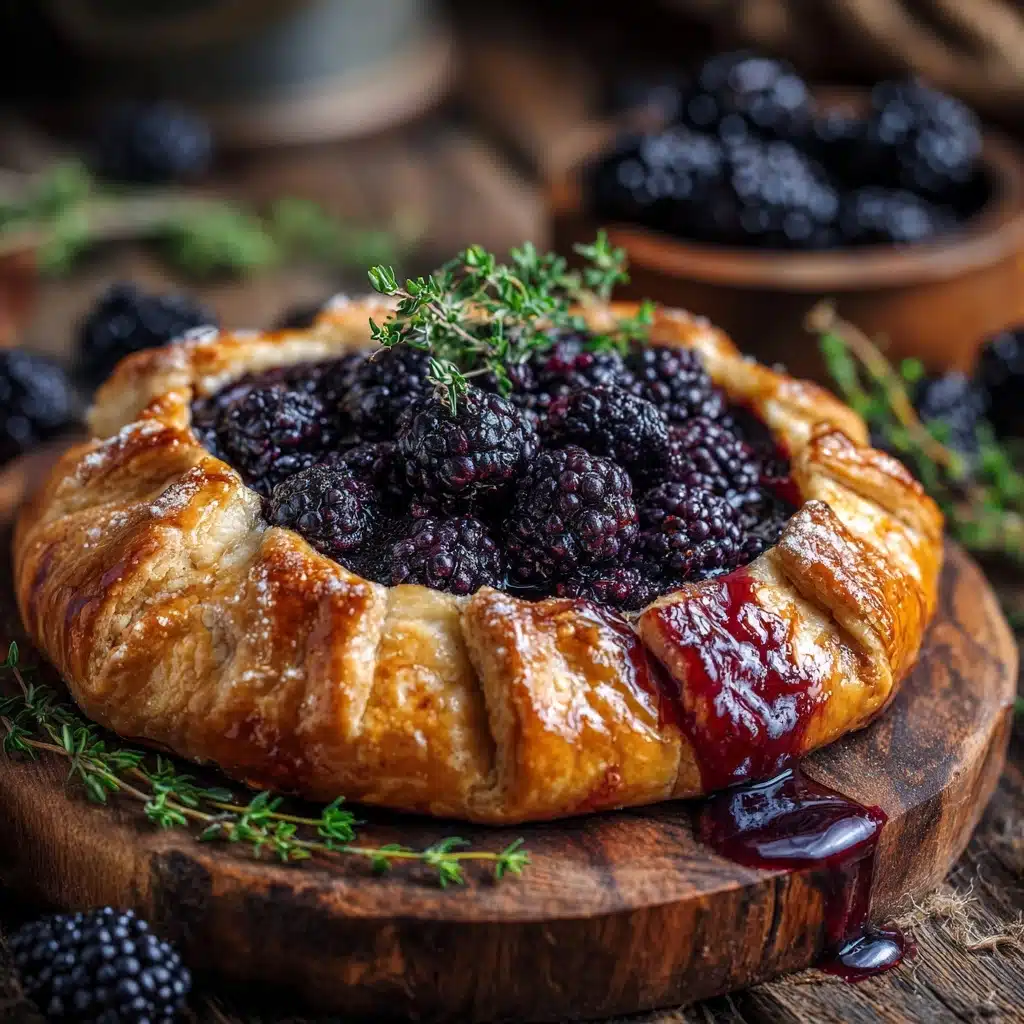 Blackberry Thyme Baked Brie En Croute Recipe - Recipe Image