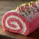 Pink Velvet Roll Cake Recipe