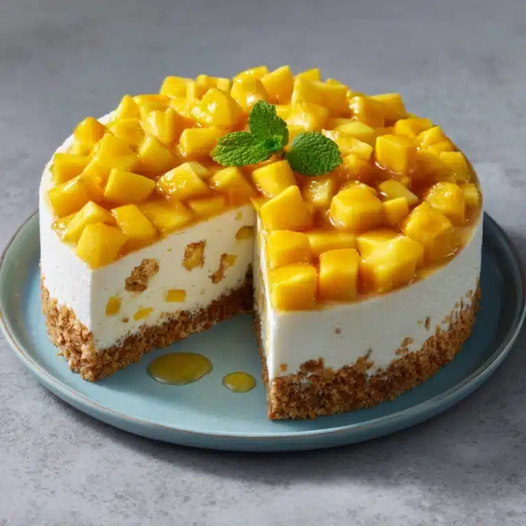 Unbaked Cheese and Mango Cake Recipe