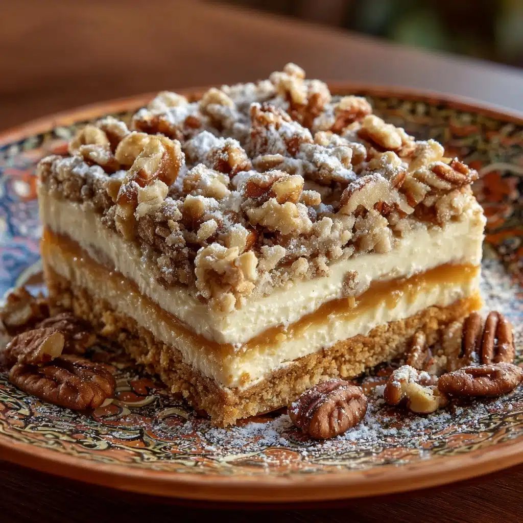 Pecan Pie Cheesecake Bars Recipe - Recipe Image