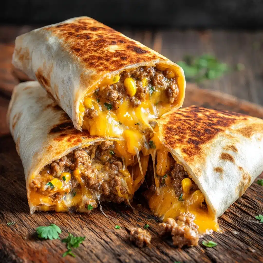 Beef and Cheese Chimichangas Recipe