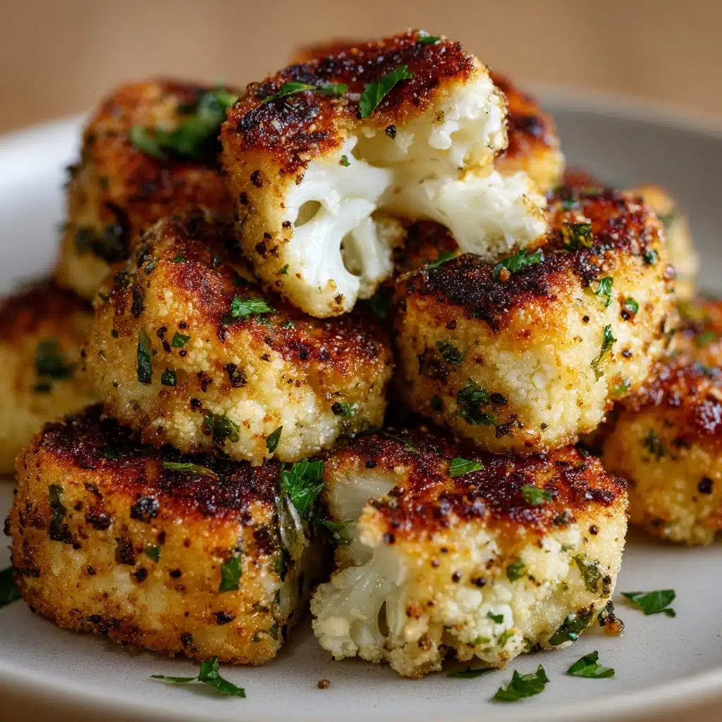 Roasted Garlic Cauliflower Tots Recipe