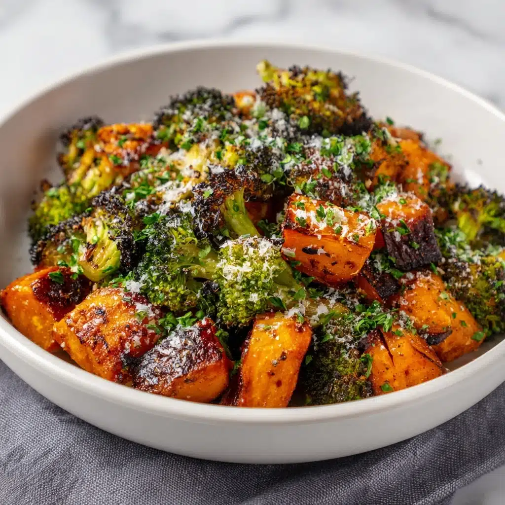 Roasted Broccoli and Sweet Potatoes Recipe