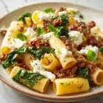 One Pot Lemony Pasta with Sausage, Broccoli Rabe, and Burrata: An Amazing Ultimate Recipe