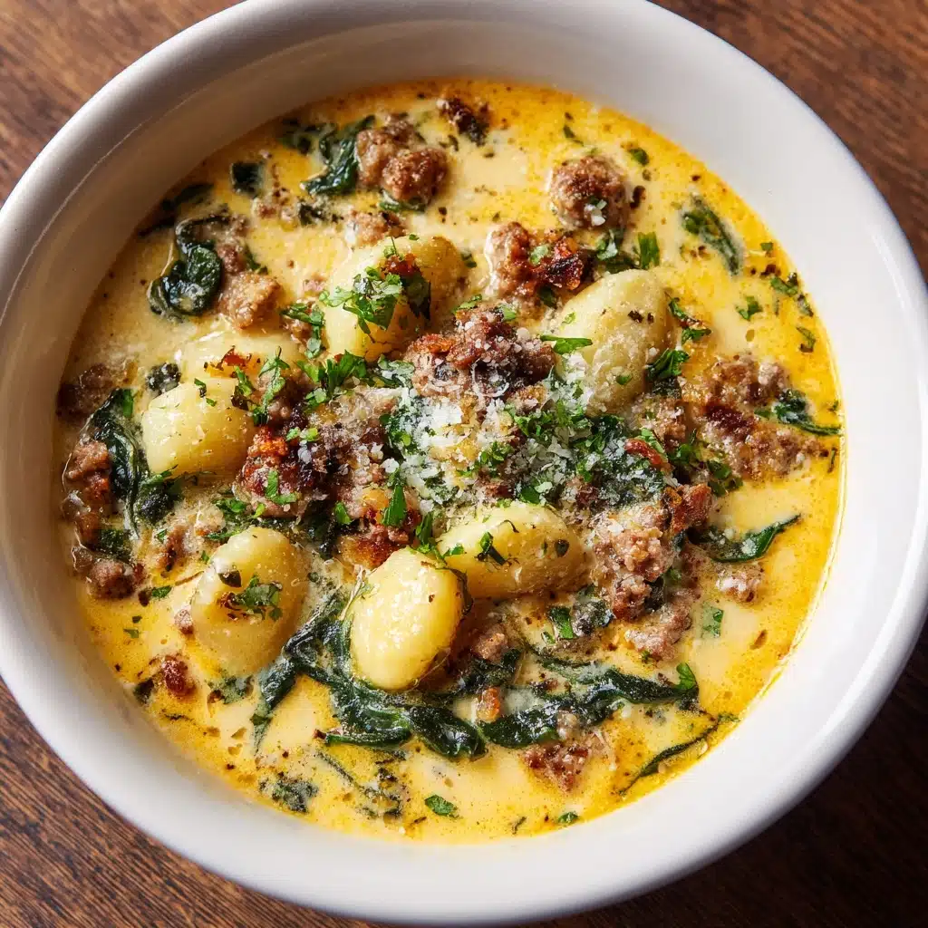 Creamy Parmesan Italian Sausage Ditalini Soup Recipe