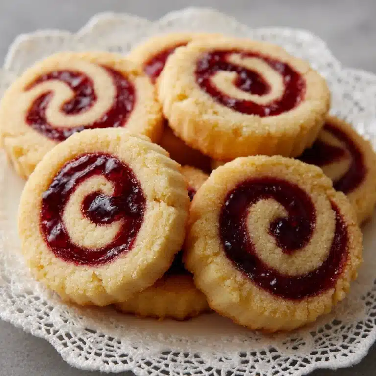 Raspberry Swirl Shortbread Cookies Recipe