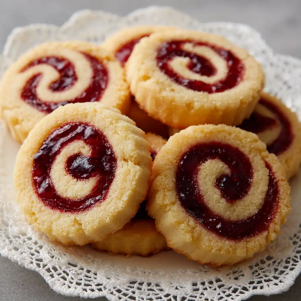 Raspberry Swirl Shortbread Cookies Recipe