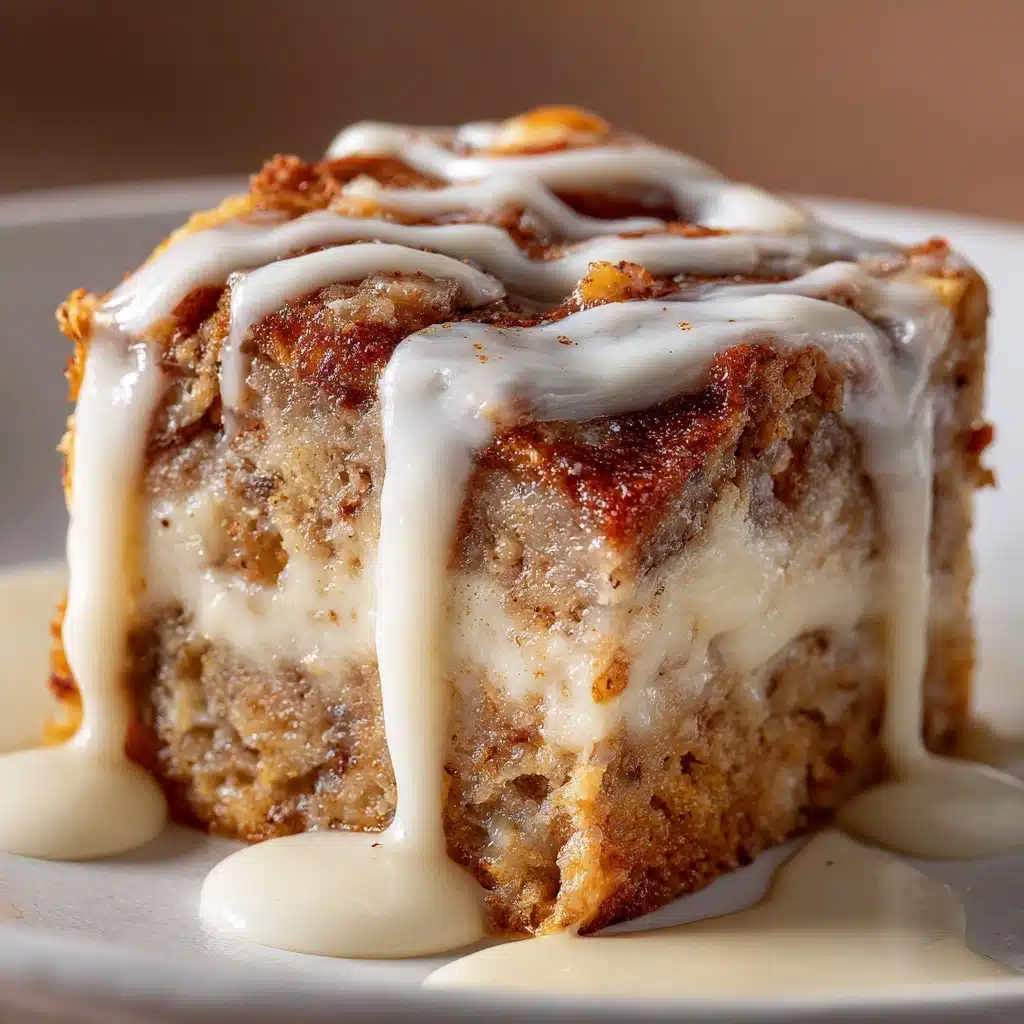 High-Protein Cinnamon Roll Baked Oatmeal Recipe - Recipe Image